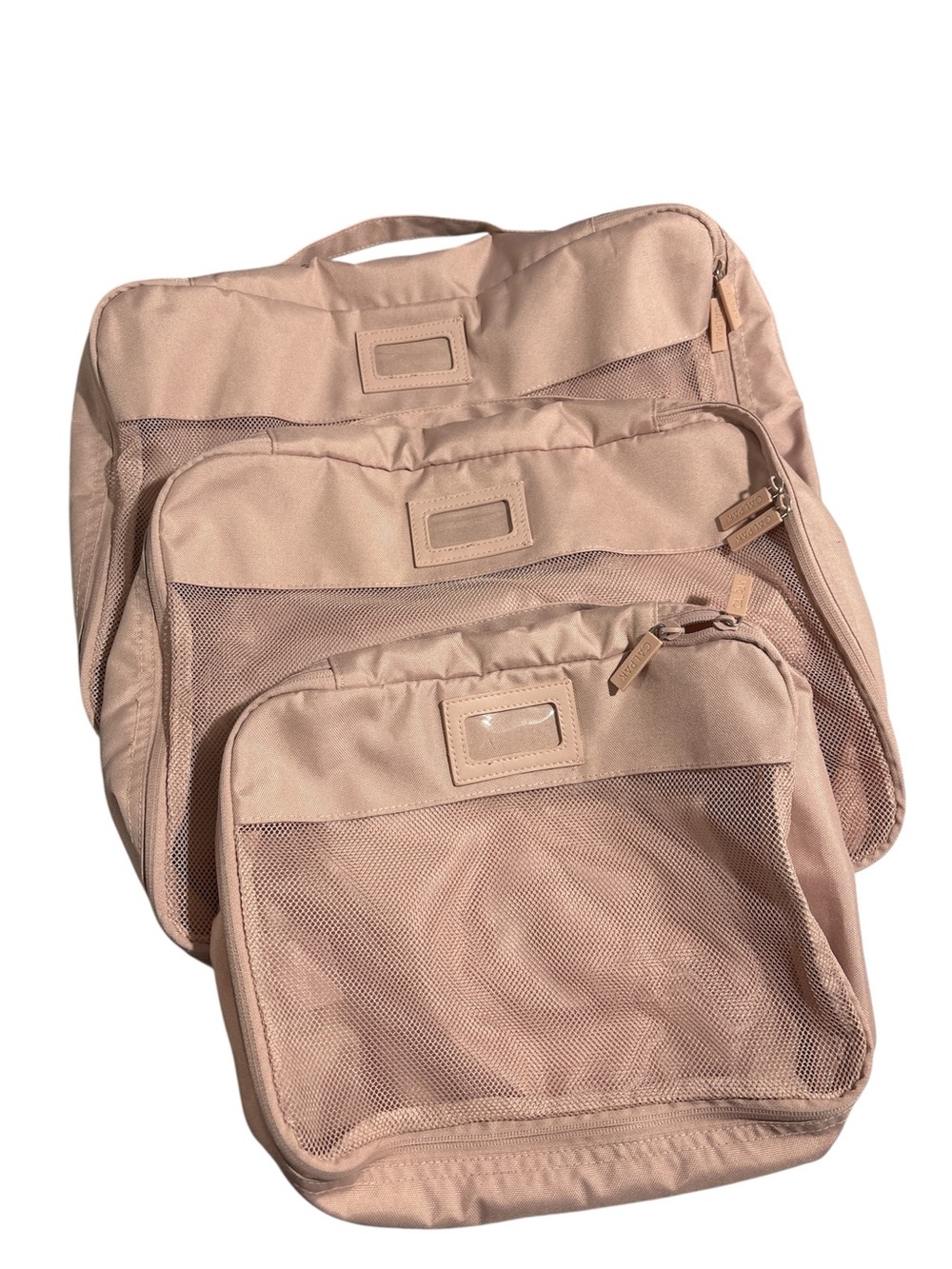 Calpak Pack of 3 Blush Pink Travel Packing Cubes